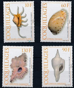 Французская Полинезия, 2007, Раковины, 4 марки
